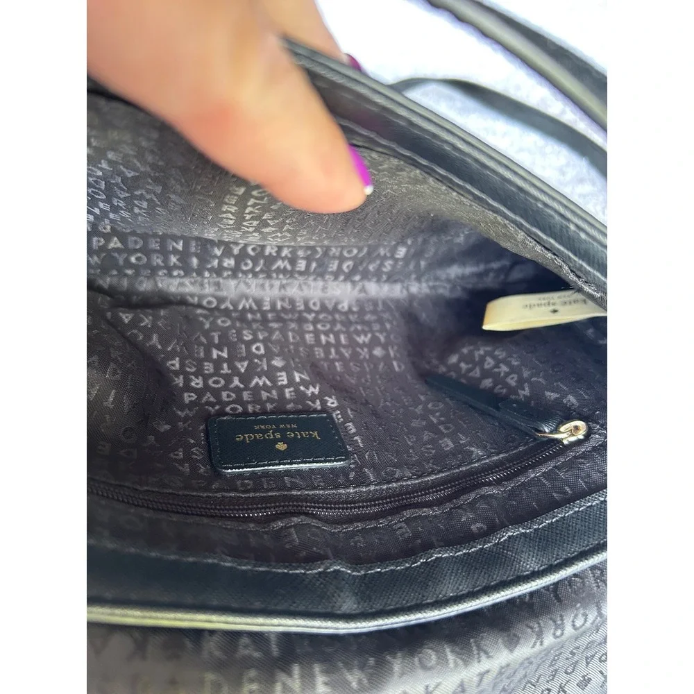 Kate Spade Laurel Way Greer Black Bag Designer Saffiano Leather Crossbody Clutch